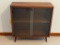 Vintage MCM Cabinet with Sliding Glass Doors