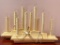 Pair of Plastic Christmas Window Candelabras