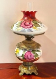 Vintage Hand Painted Gone with the Wind Lamp