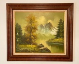 Vintage Framed Oil on Canvas Painting