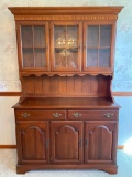 Vintage Ethan Allen 2 Piece Hutch