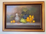 Framed Oil on Canvas Painting