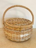 Wicker Sewing Basket