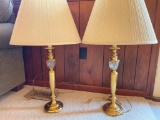 Pair of Brass Lamps