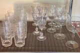 Group of Barware Glasses
