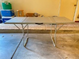 Vintage Folding Aluminum Table