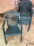 Set of Sturdy Outdoor Plastic Chairs