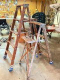Pair of Older Wooden Ladders