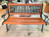 Cast Iron Base Bench