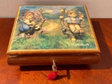 Vintage Goebel Hummel Reuge Musical Jewelry Box