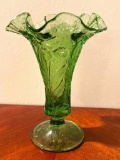 Green Glass Vase