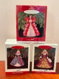 Group of Hallmark Barbie Christmas Ornaments