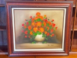 Framed Oil on Canvas Painting