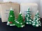 Pair of Department 56 - Snow Village Series - Small Double Trees