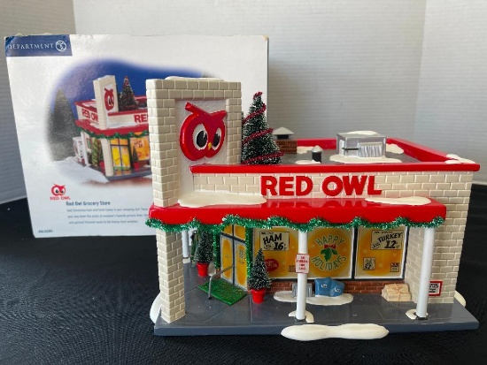 Department 56 - Snow Village Series - Red Owl Grocery Store