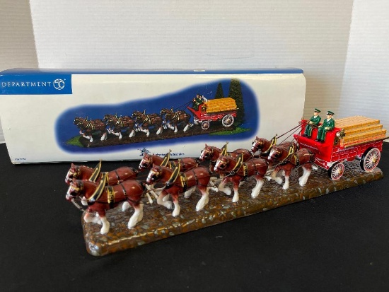 Department 56 - Snow Village Series - Budweiser Clydesdales