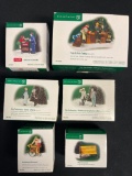 Group of Department 56 Christmas in the Village and Village Accessories Series Figures