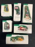 Group of Department 56 Christmas in the Village and Village Accessories Series Figures