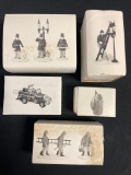 Group of Department 56 Heritage Village Collection and Snow Village Series Figures