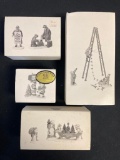 Group of Department 56 Heritage Village Collection Series Figures