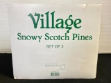 Department 56 Village Snowy Scotch Pines Figures