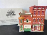 Department 56 - Christmas in the City Series - Variety Store & Barber Shop