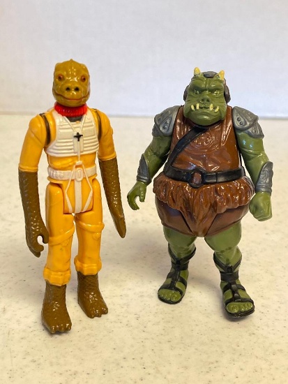 Vintage Star Wars Gamorrean Guard and Bossk Action Figures