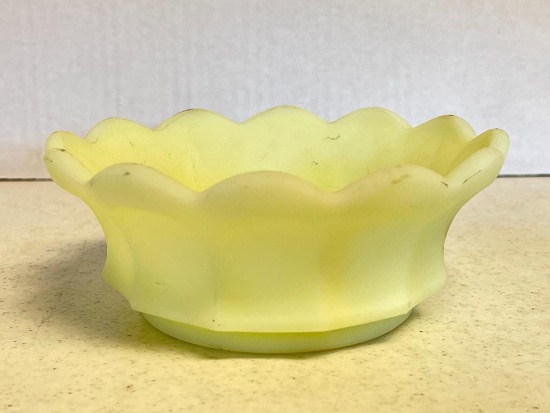 Vintage Fenton Uranium Glass Bowl