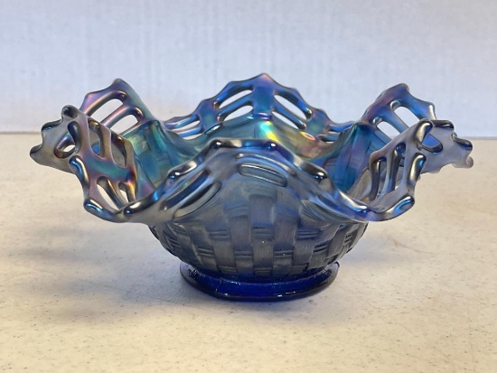 Vintage Fenton Carnival Glass Bowl