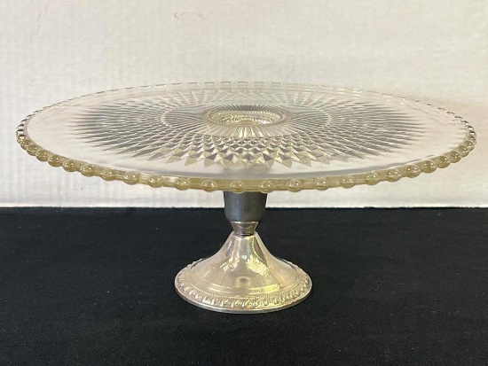 Duchin Creation Weight Sterling Silver Base Cake Plate