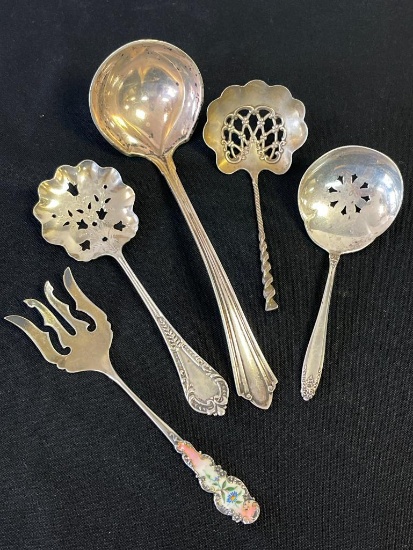 Mixed Lot of Sterling Silver Spoons - 3.8 oz.