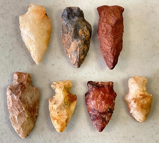 Collection of Stone Arrowheads