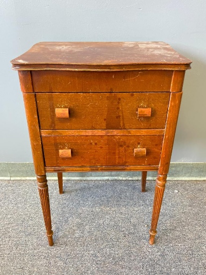 Vintage Wooden Sewing Cabinet