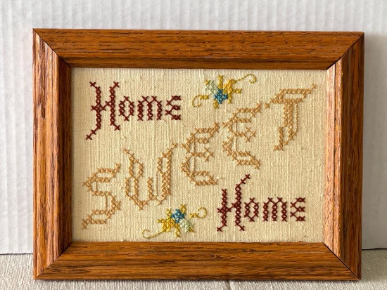 Vintage Framed Needlepoint