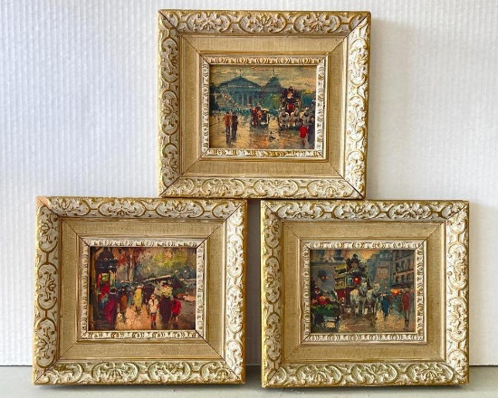Trio of Vintage Framed Prints