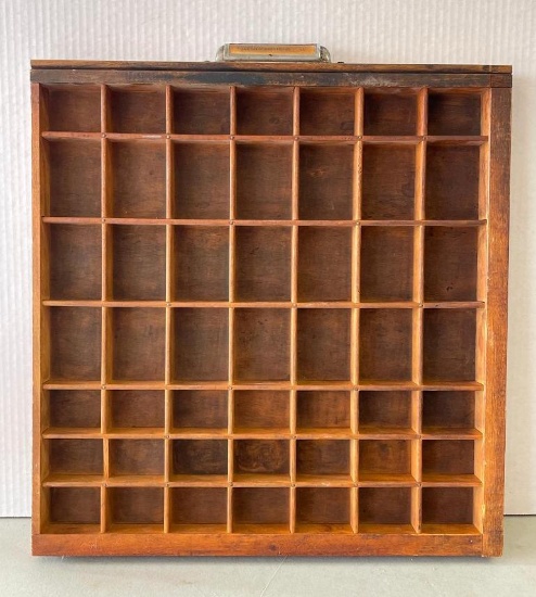 Vintage Wooden Typeset Drawer