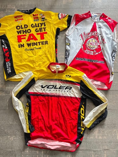 Group of 3 Bicycling Jerseys