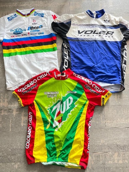 Group of 3 Bicycling Jerseys