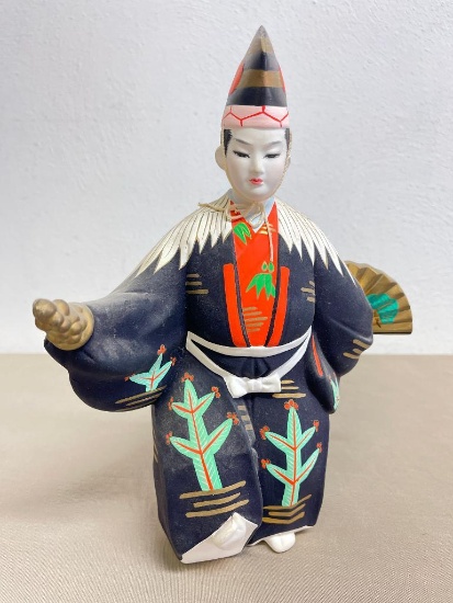 Japanese The Art of Kabuki Ceramic Figure - Numbered