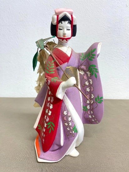 Japanese The Art of Kabuki Ceramic Figure - Numbered
