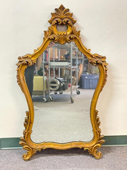 Vintage Wooden Framed Mirror