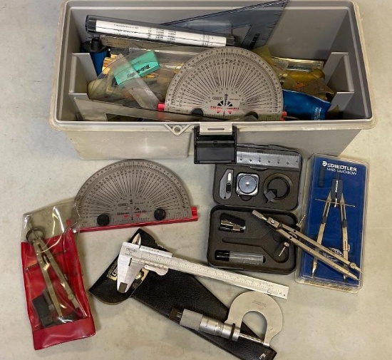 Plastic Tool Box with Precision Tools