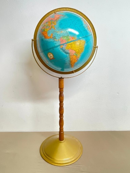 Vintage Cram's Imperial Globe on Stand