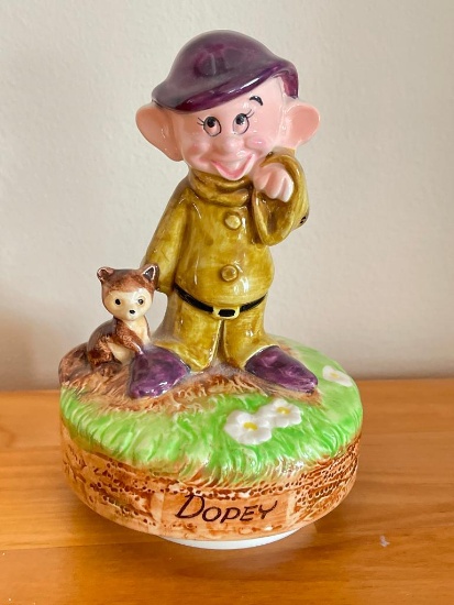 Vintage Schmid Musical Figurine - Dopey