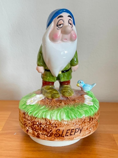 Vintage Schmid Musical Figurine - Sleepy