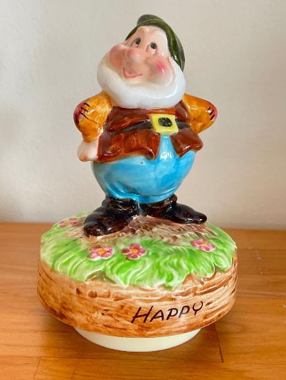 Vintage Schmid Musical Figurine - Happy