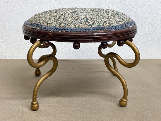 Short Vintage Foot Stool