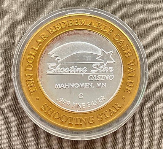 Shooting Star Casino Token (Contains Silver)