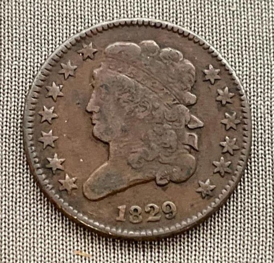 US Half Cent Coin (1829)