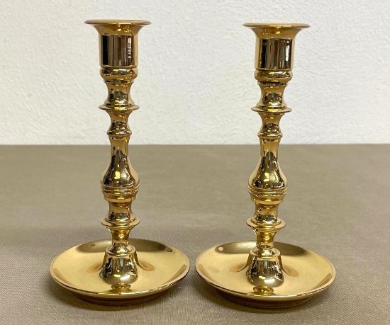 Set of Baldwin Brass Candlestick Holders